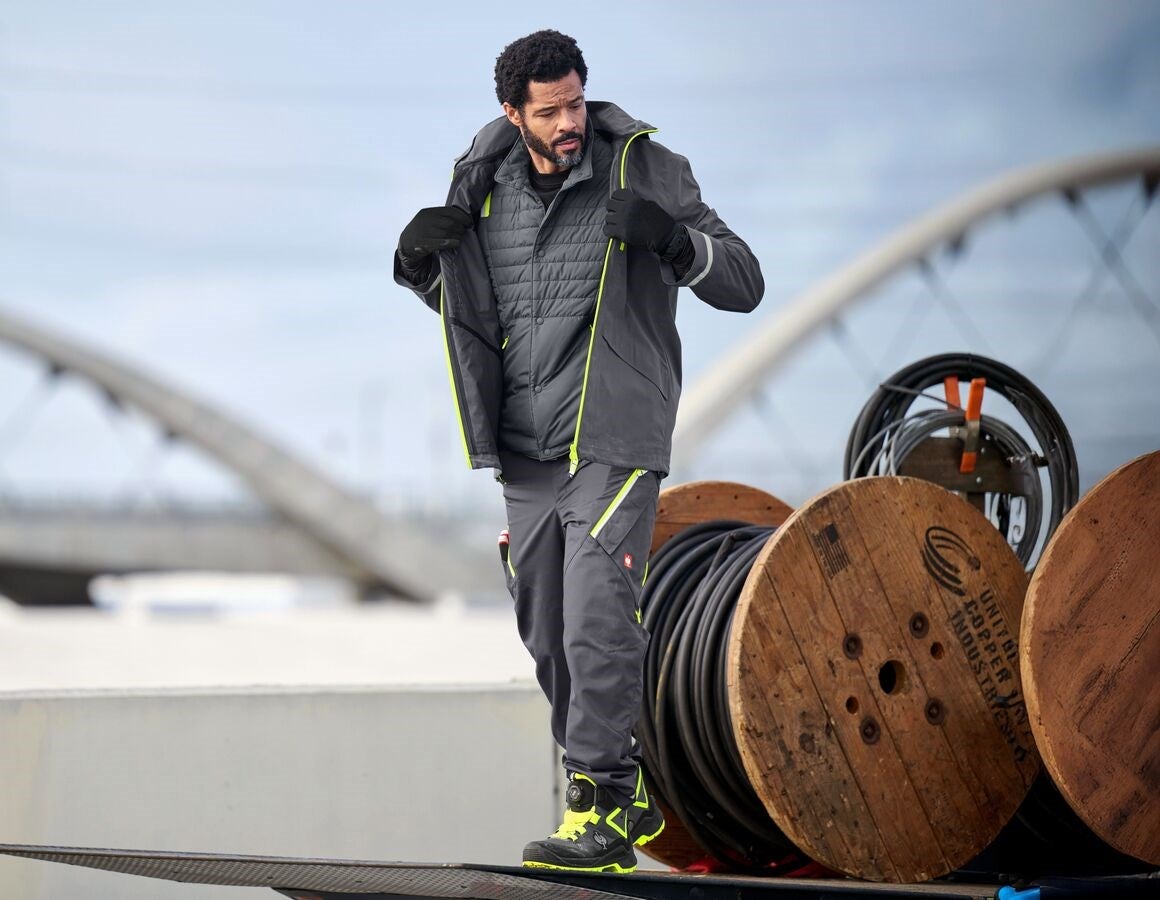 Additional image 2 3 in 1 functional jacket e.s.ambition anthracite/high-vis yellow