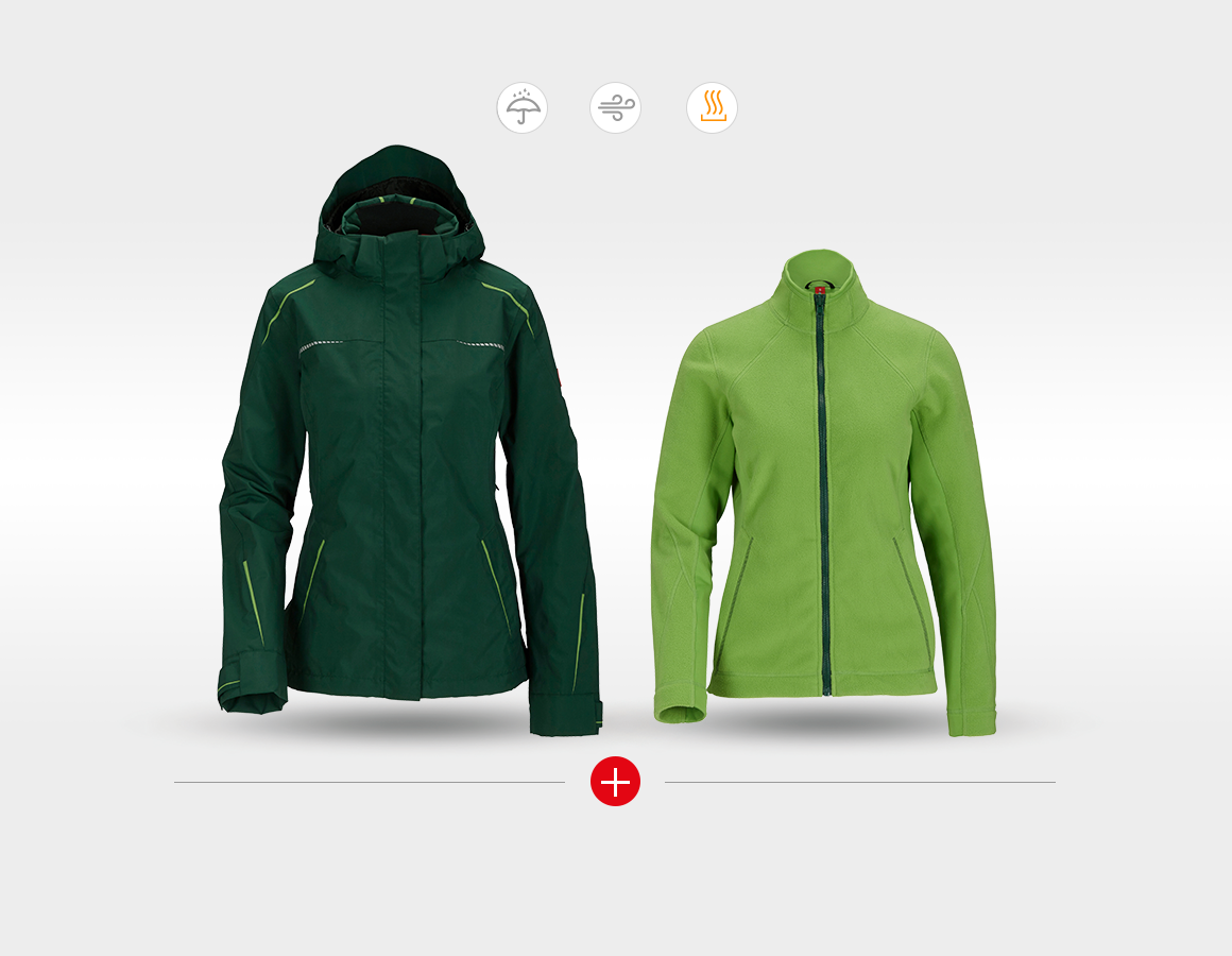 Additional image 1 3 in 1 functional jacket e.s.motion 2020, ladies' green/seagreen