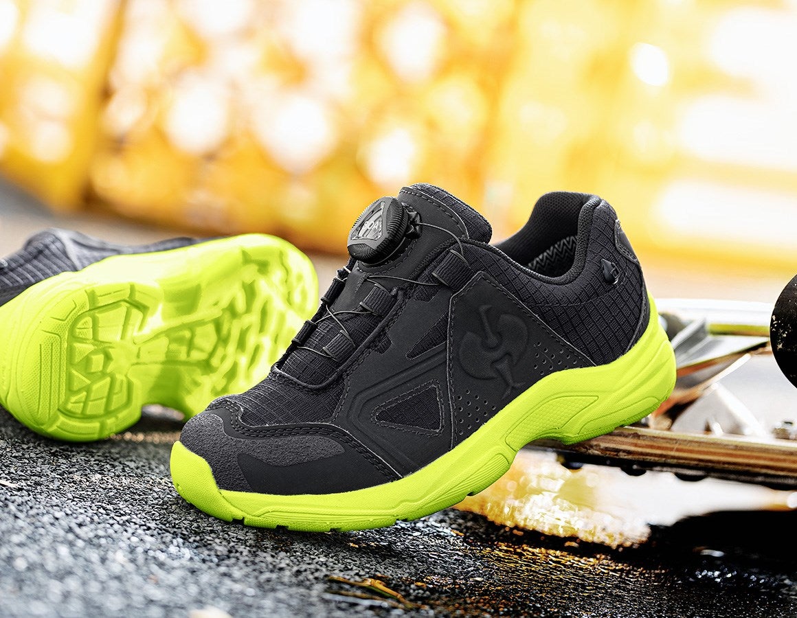 Main action image Allround shoes e.s. Corvids II low, children's black/high-vis yellow