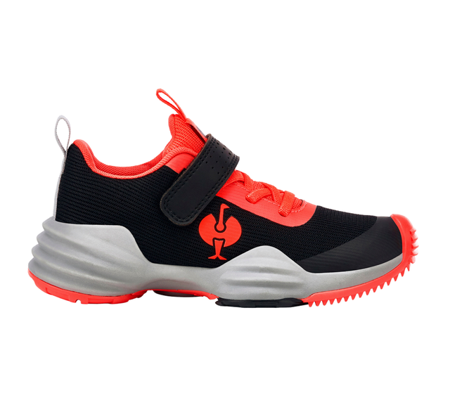 Primary image Allround shoes e.s. Porto low, children's black/high-vis red