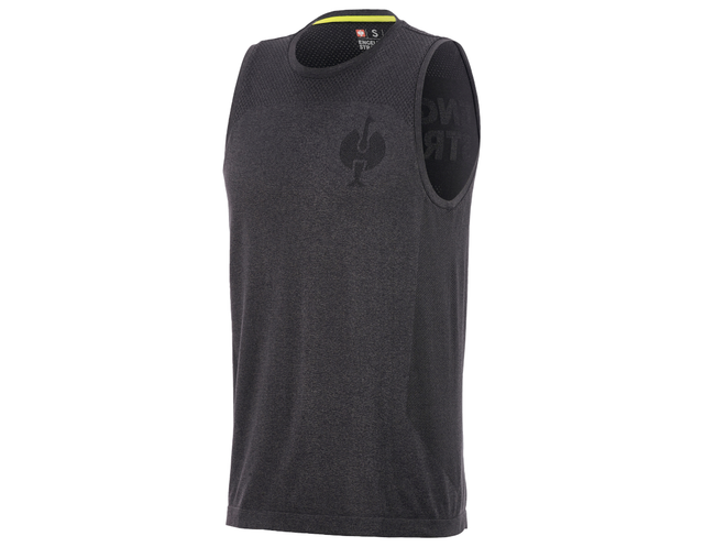 Primary image Athletics-shirt seamless e.s.trail black melange