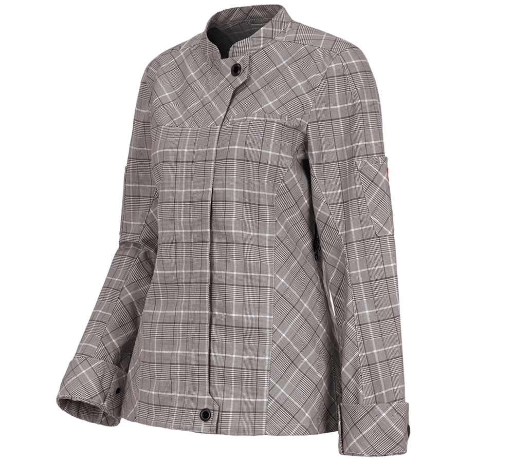 Primary image Work jacket long sleeved e.s.fusion, ladies' chestnut/white