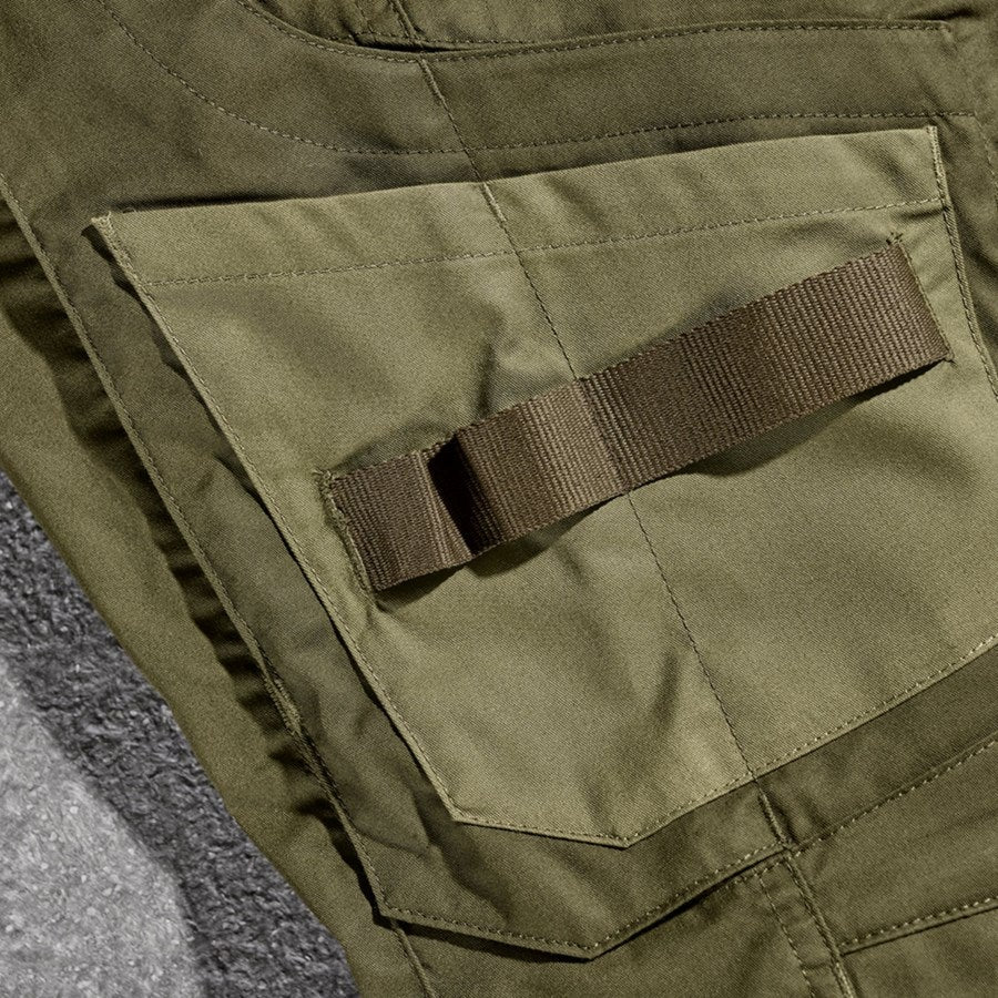Detailed image Trousers e.s.concrete light, ladies' mudgreen/stipagreen