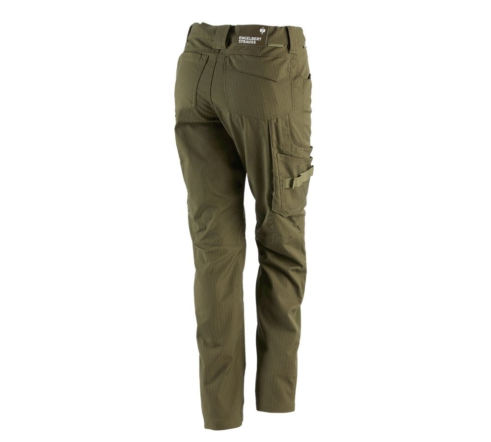 Secondary image Trousers e.s.concrete solid, ladies' mudgreen