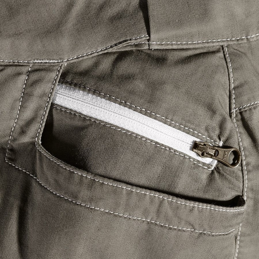 Detailed image Cargo trousers e.s.motion ten summer, ladies' moorgreen