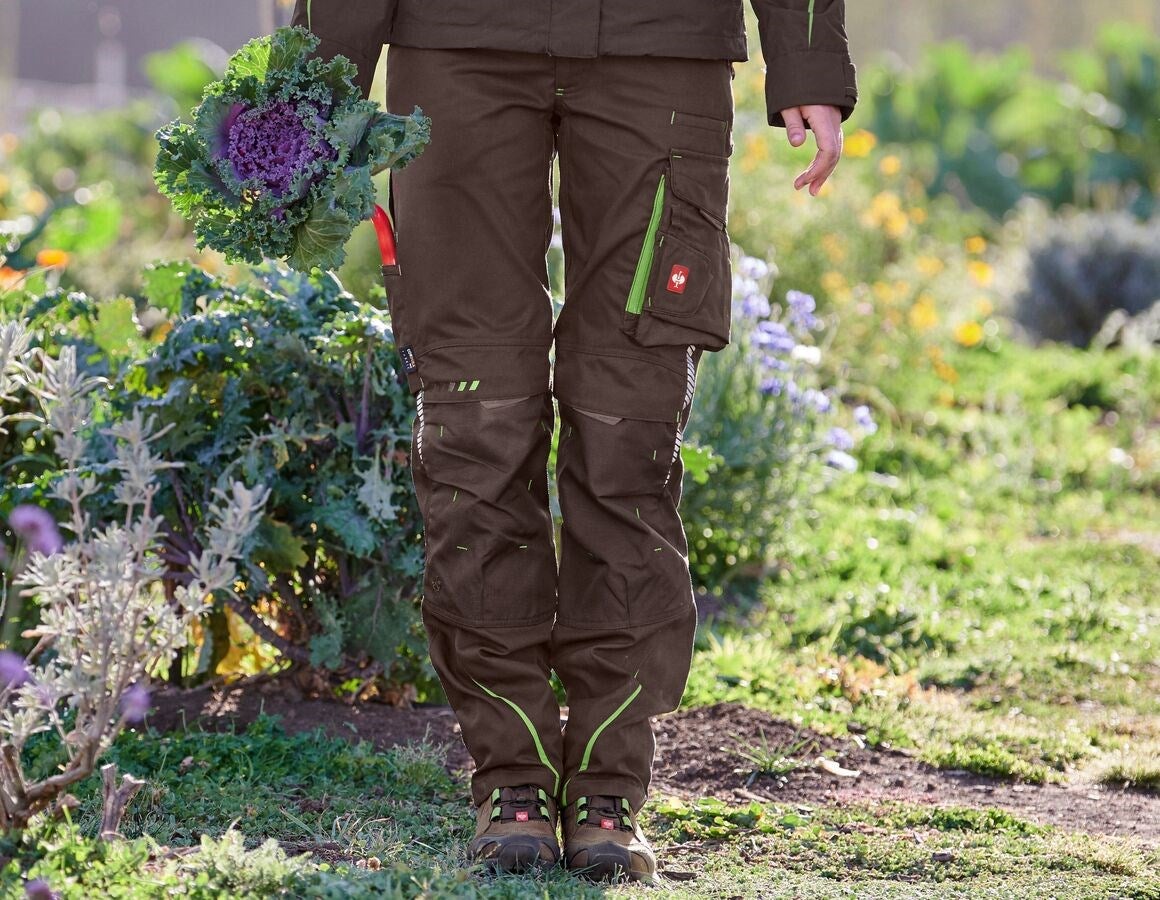 Main action image Ladies' trousers e.s.motion 2020 winter chestnut/seagreen