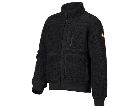 Primary image Faux fur jacket e.s.e:pic, children's black