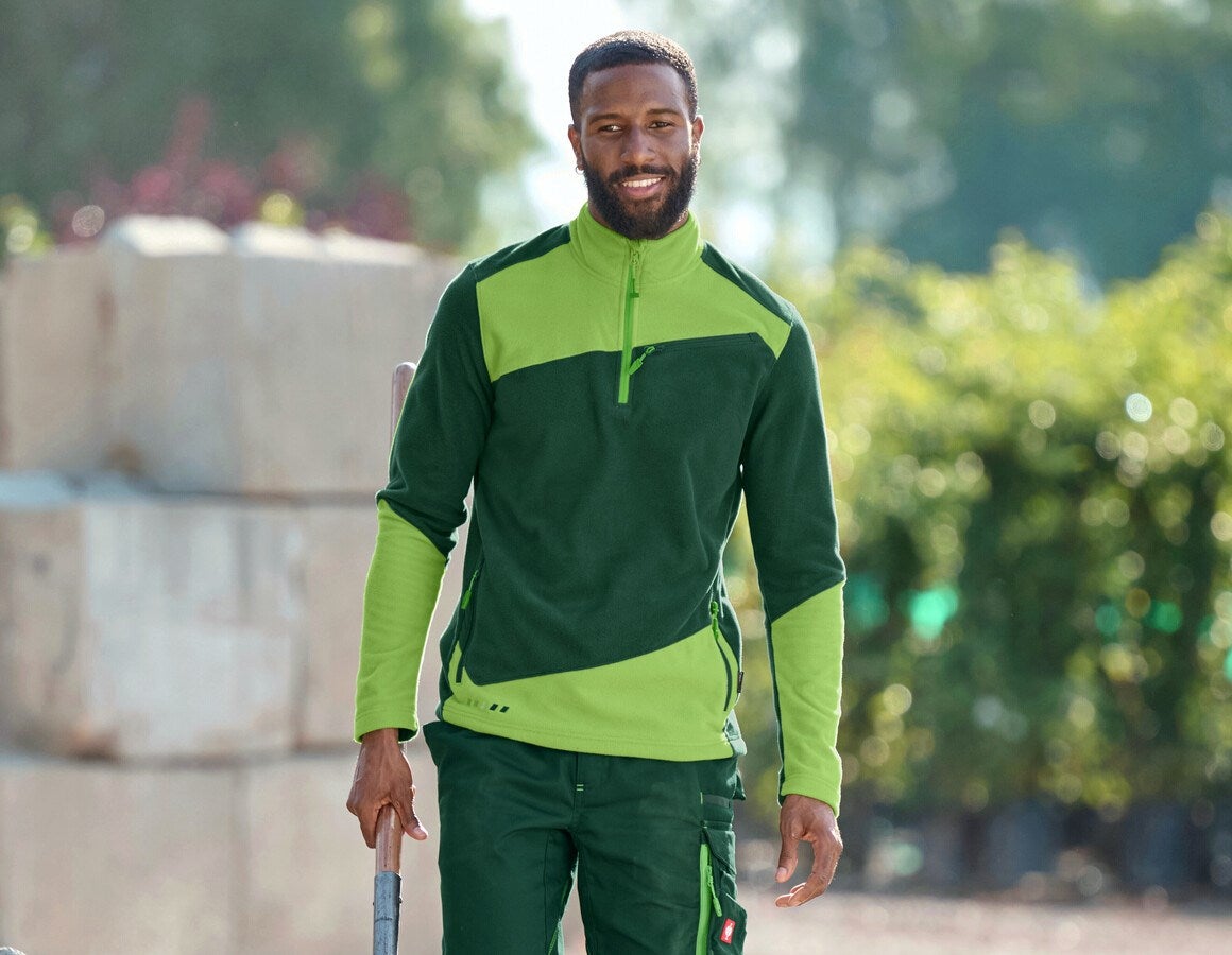 Main action image Fleece troyer e.s.motion 2020 green/seagreen