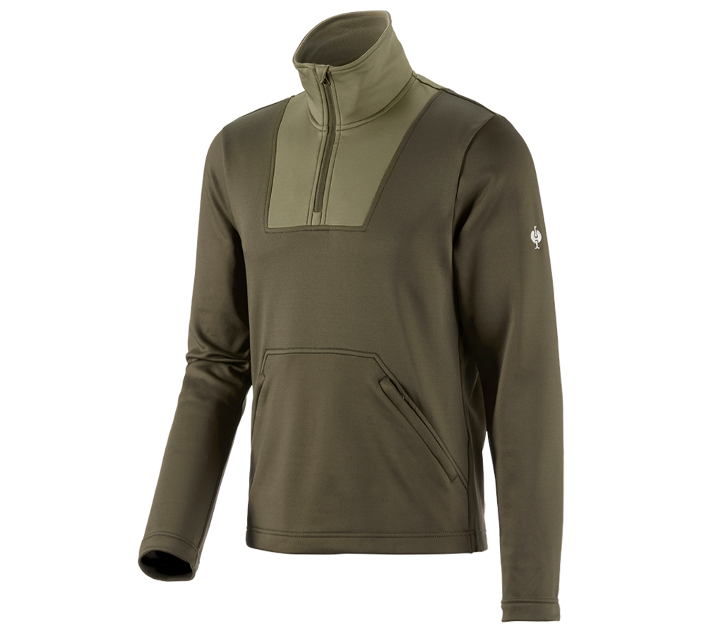 Primary image Functional-troyer thermo stretch e.s.concrete mudgreen/stipagreen