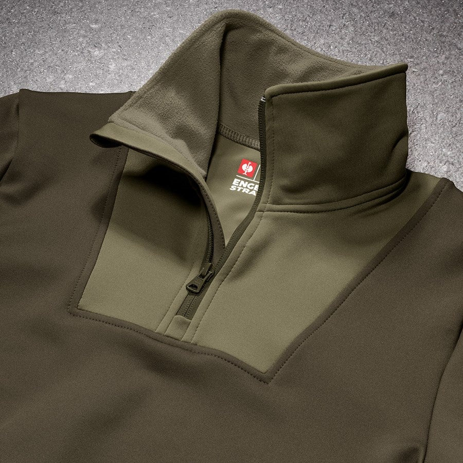 Detailed image Functional-troyer thermo stretch e.s.concrete mudgreen/stipagreen