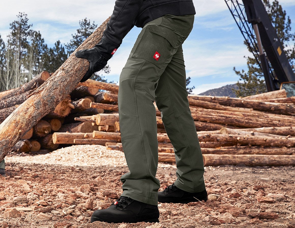Main action image Functional cargo trousers e.s.dynashield solid thyme
