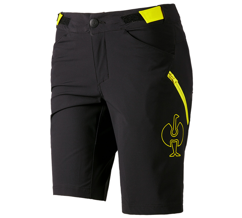 Primary image Functional shorts e.s.trail, ladies' black/acid yellow