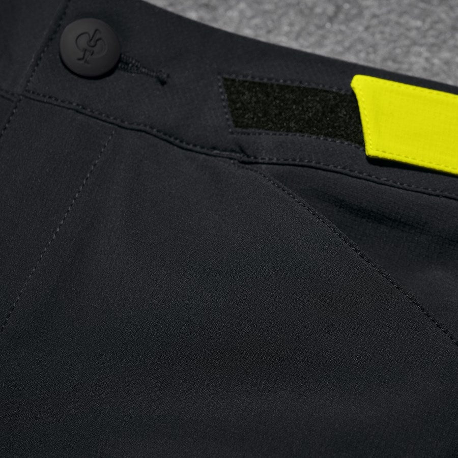Detailed image Functional shorts e.s.trail, ladies' black/acid yellow