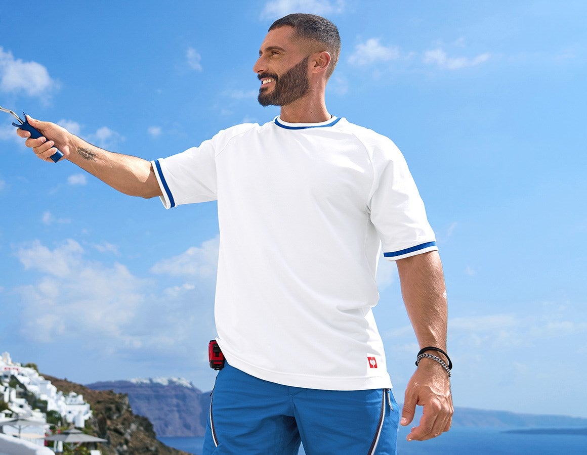 Main action image Functional t-shirt e.s.ambition white/gentianblue