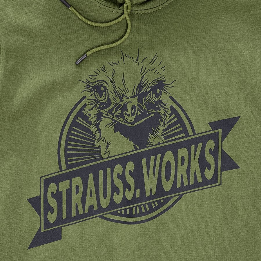 Detailed image Hoody sweatshirt e.s.iconic works mountaingreen