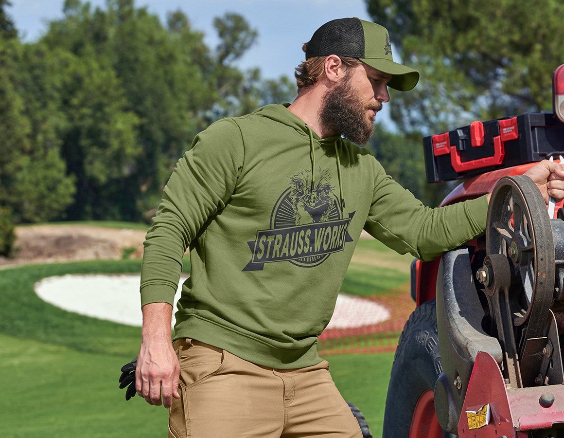 Main action image Hoody sweatshirt e.s.iconic works mountaingreen