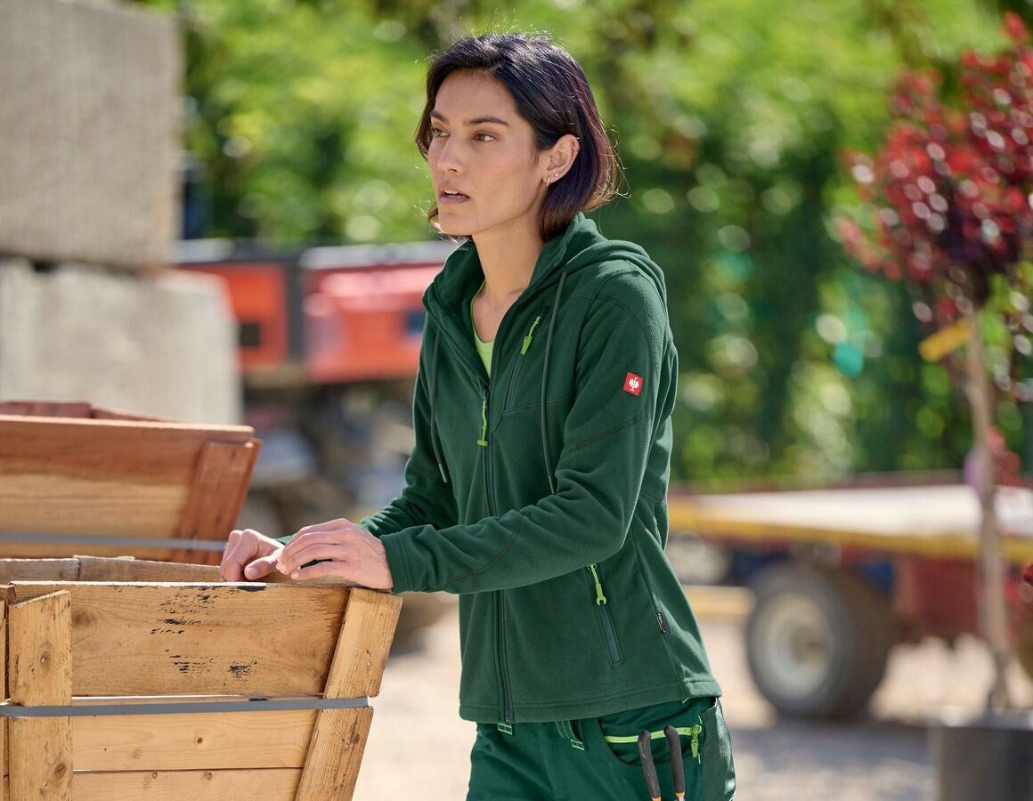 Additional image 1 Hooded fleece jacket e.s.motion 2020, ladies' green