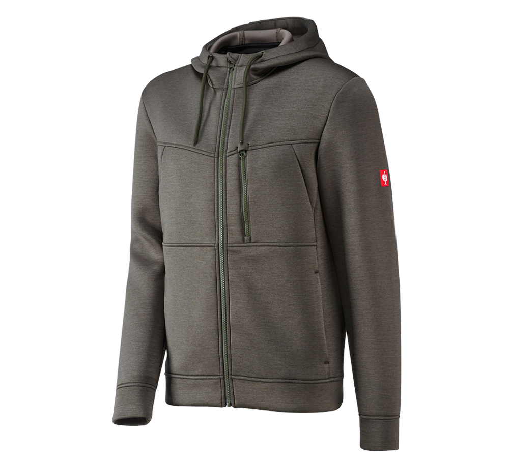 Primary image Hooded jacket climafoam e.s.dynashield thyme melange