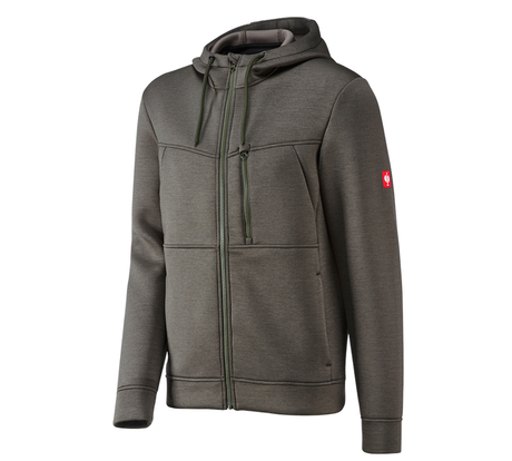 Primary image Hooded jacket climafoam e.s.dynashield thyme melange