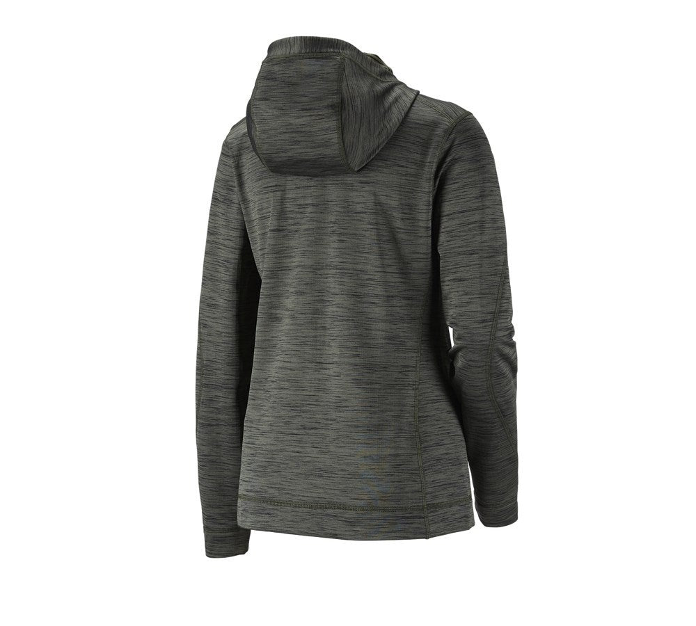 Secondary image Hooded jacket isocell e.s.dynashield, ladies' thyme melange