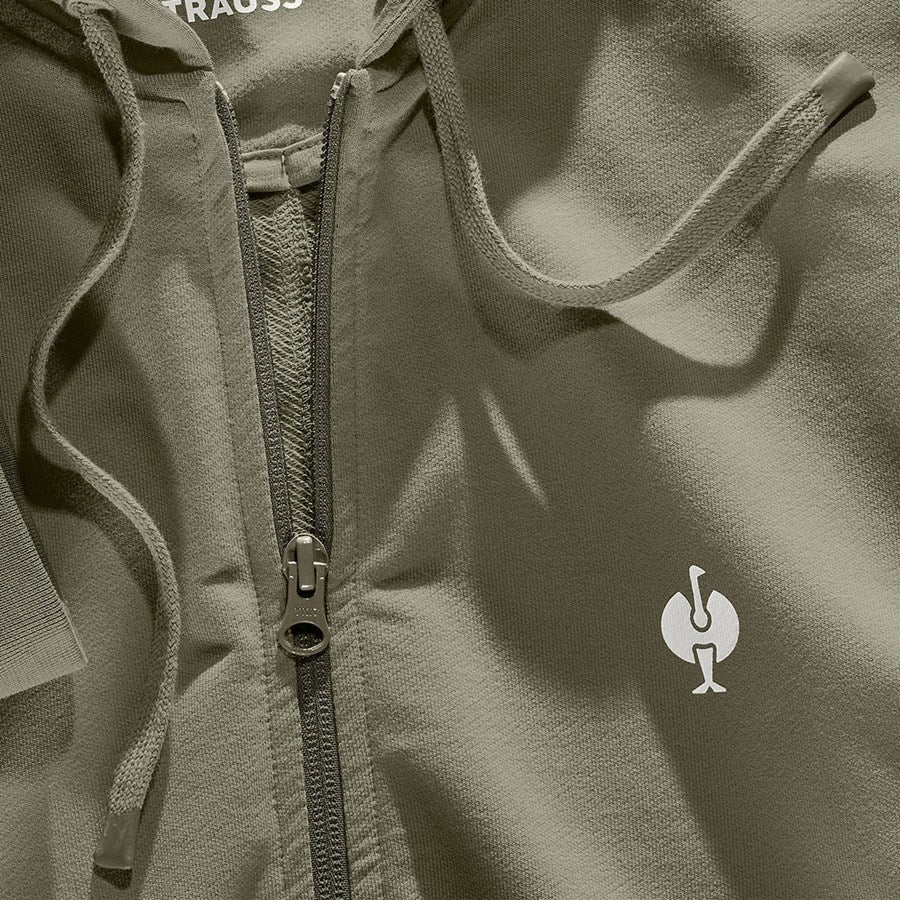 Detailed image Hooded sweat jacket e.s.motion ten moorgreen vintage