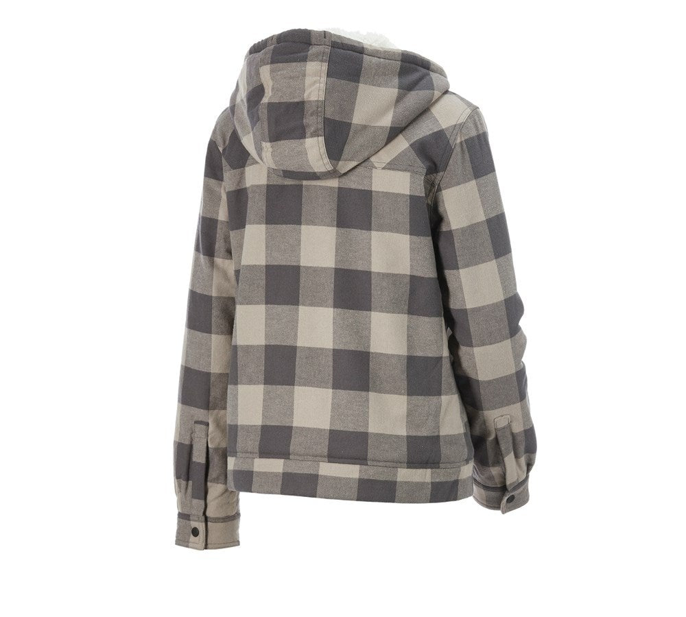 Secondary image Check-hooded jacket e.s.iconic, ladies' dolphingrey/carbongrey