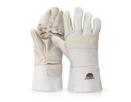 Primary image Leather welder’s gloves, reinforced 10