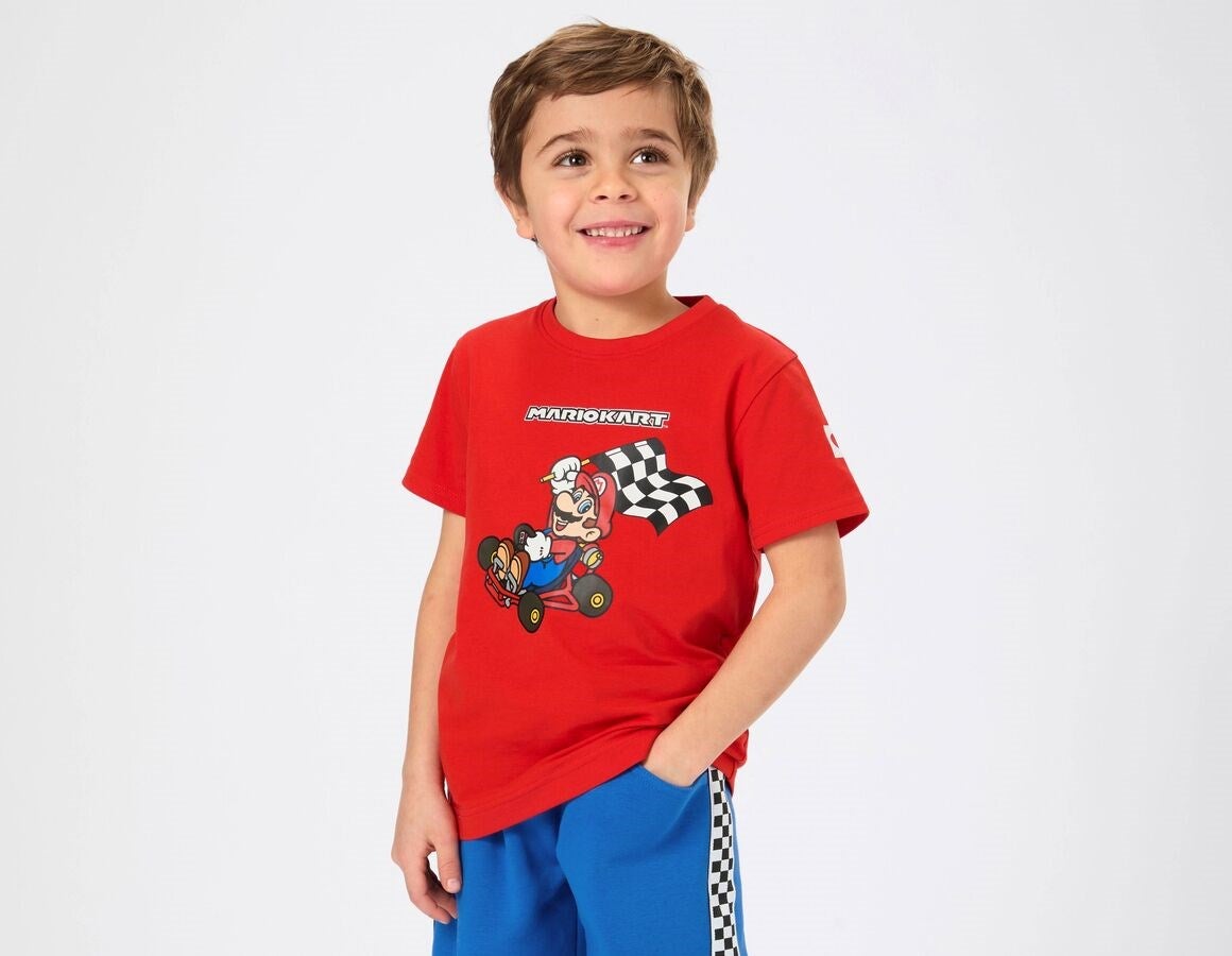 Main action image Mario Kart/Peach T-shirt, children's straussred