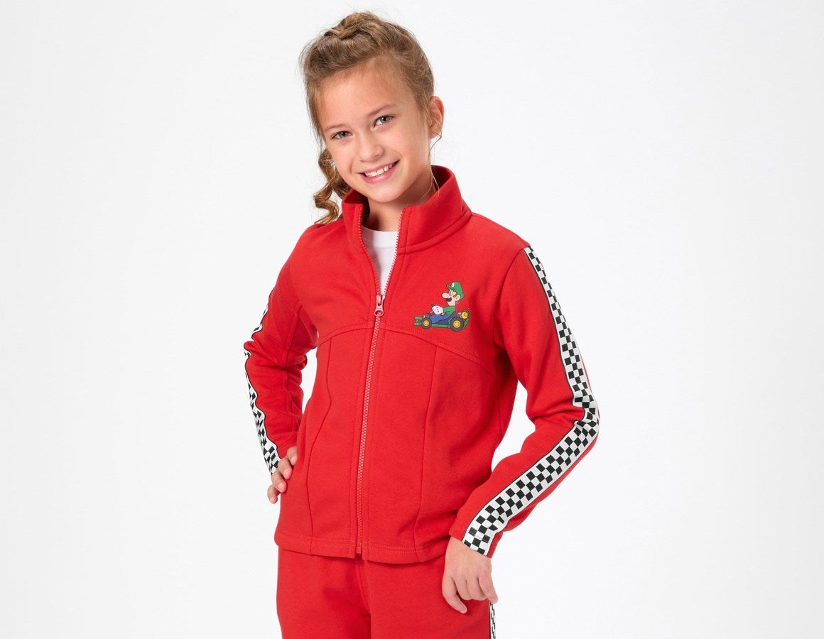 Main action image Mario Kart sweat jacket, children's straussred