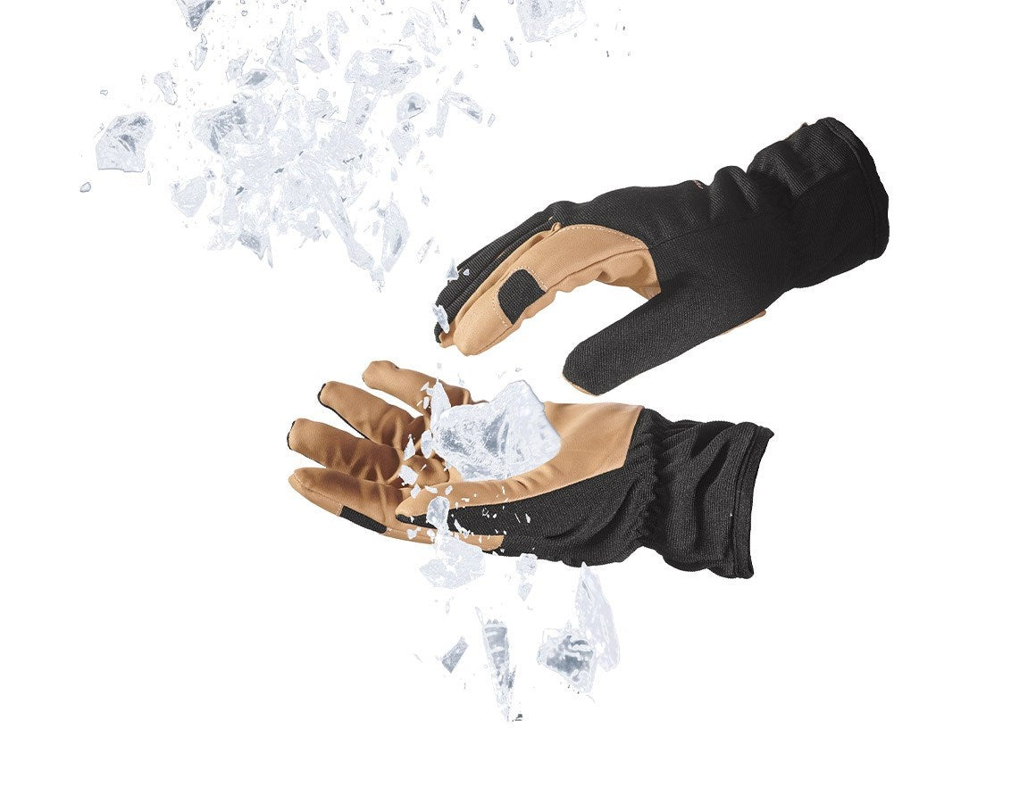 Additional image 2 Assembly winter gloves Intense light black/brown