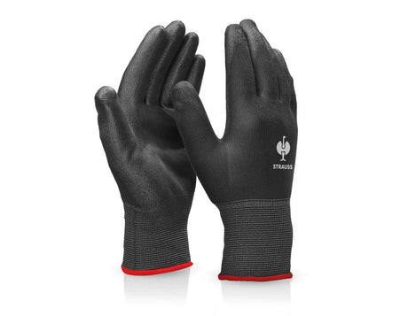 Primary image PU micro gloves black