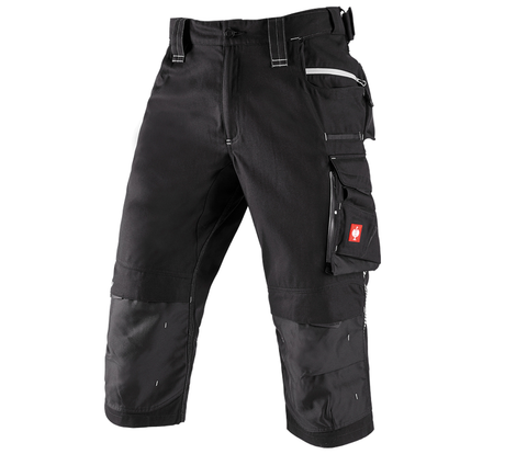 Primary image 3/4 length trousers e.s.motion 2020 black/platinum