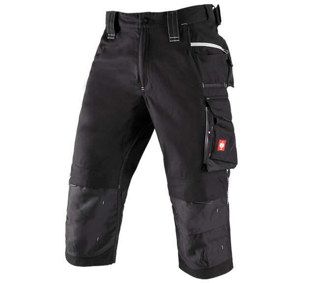 Primary image 3/4 length trousers e.s.motion 2020 black/platinum