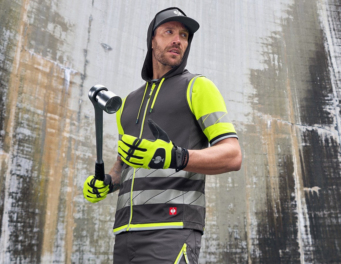 Additional image 1 Reflex functional bodywarmer e.s.ambition anthracite/high-vis yellow
