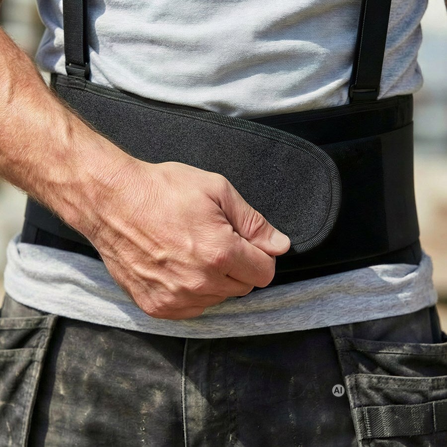Detailed image Back Support Belt Athlet black - AI generated / modified