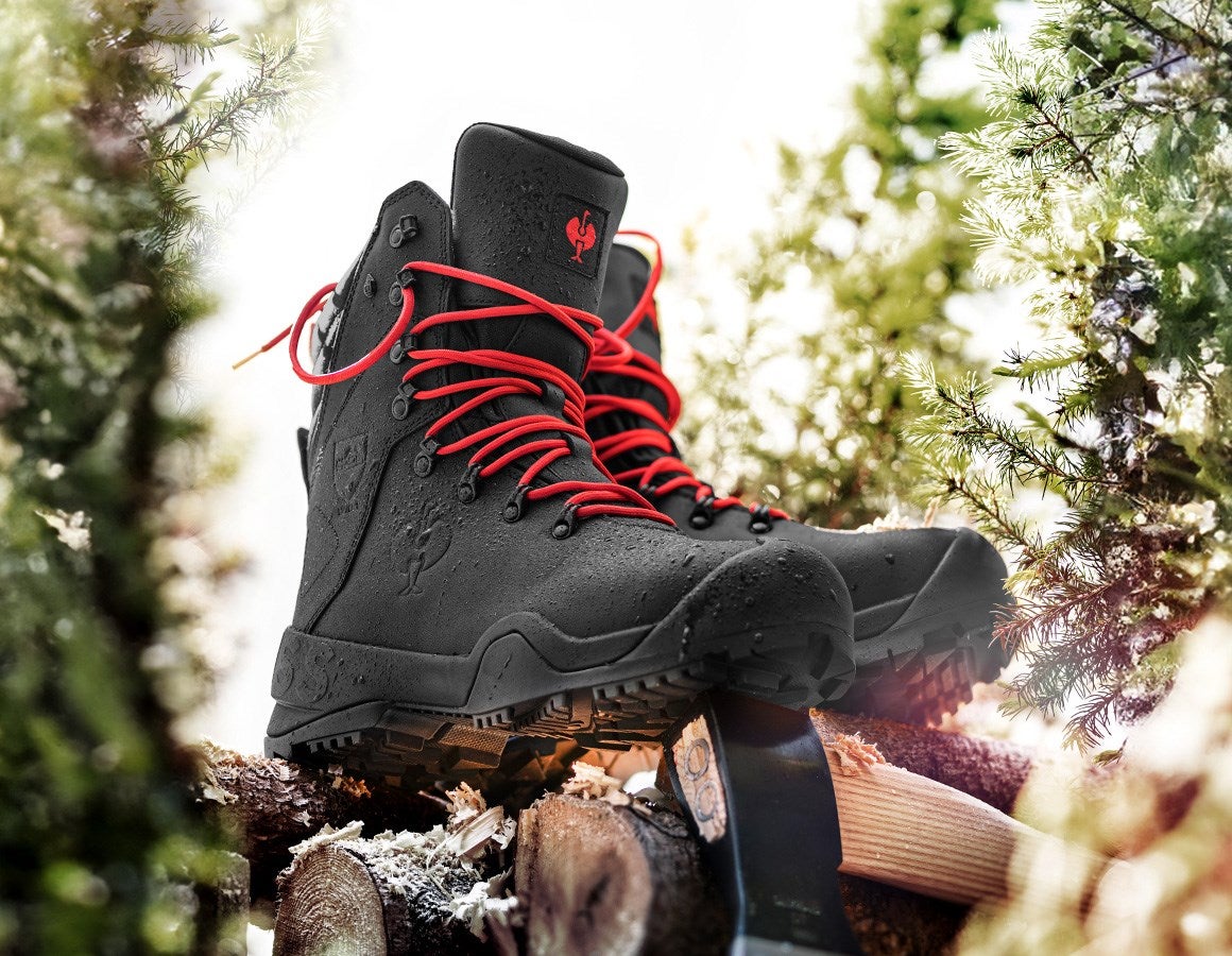 Additional image 3 S6 Forestry safety boots e.s. Kufstein high black/straussred