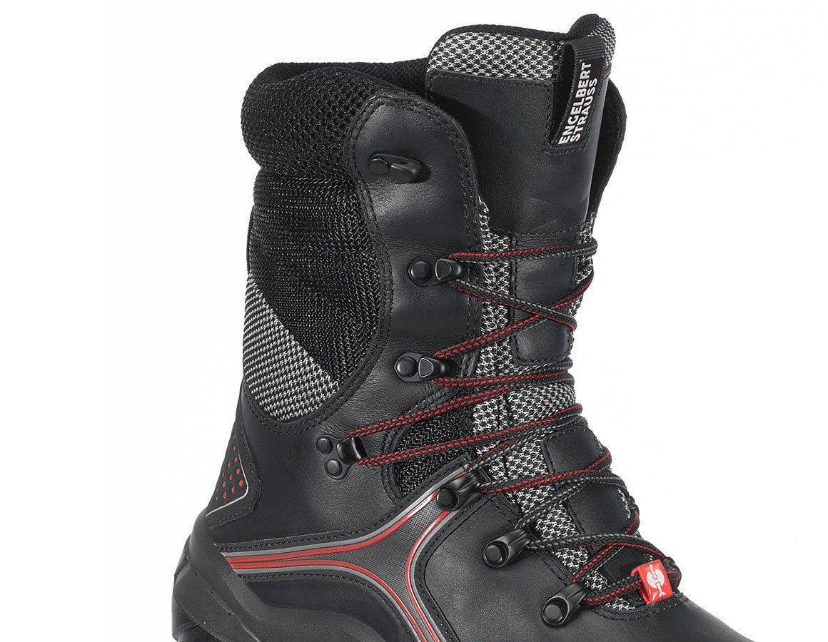 Detailed image S7 Safety boots e.s. Pollux high black/red