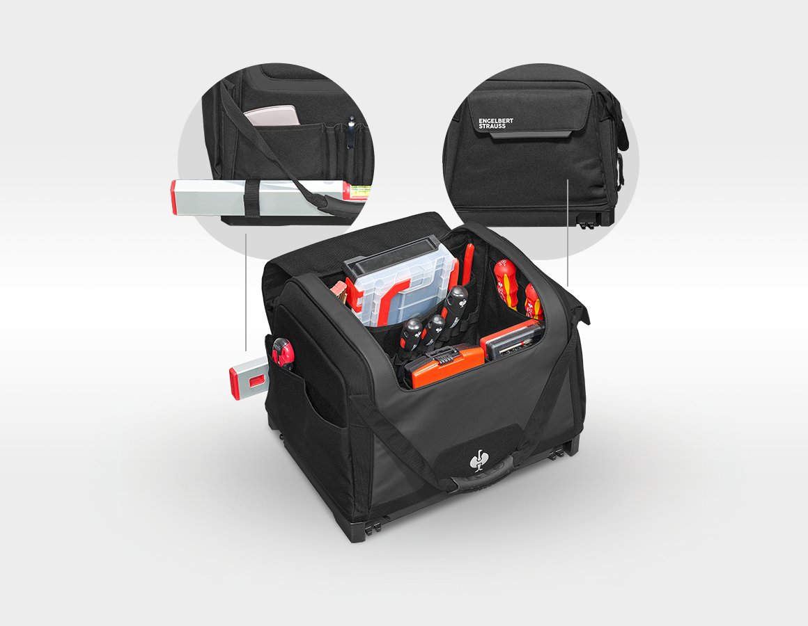 Additional image 1 STRAUSSbox tool bag, closed black