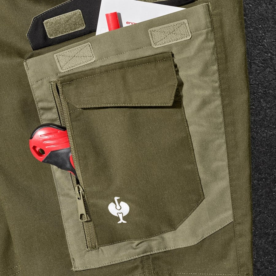 Detailed image Shorts e.s.concrete light mudgreen/stipagreen