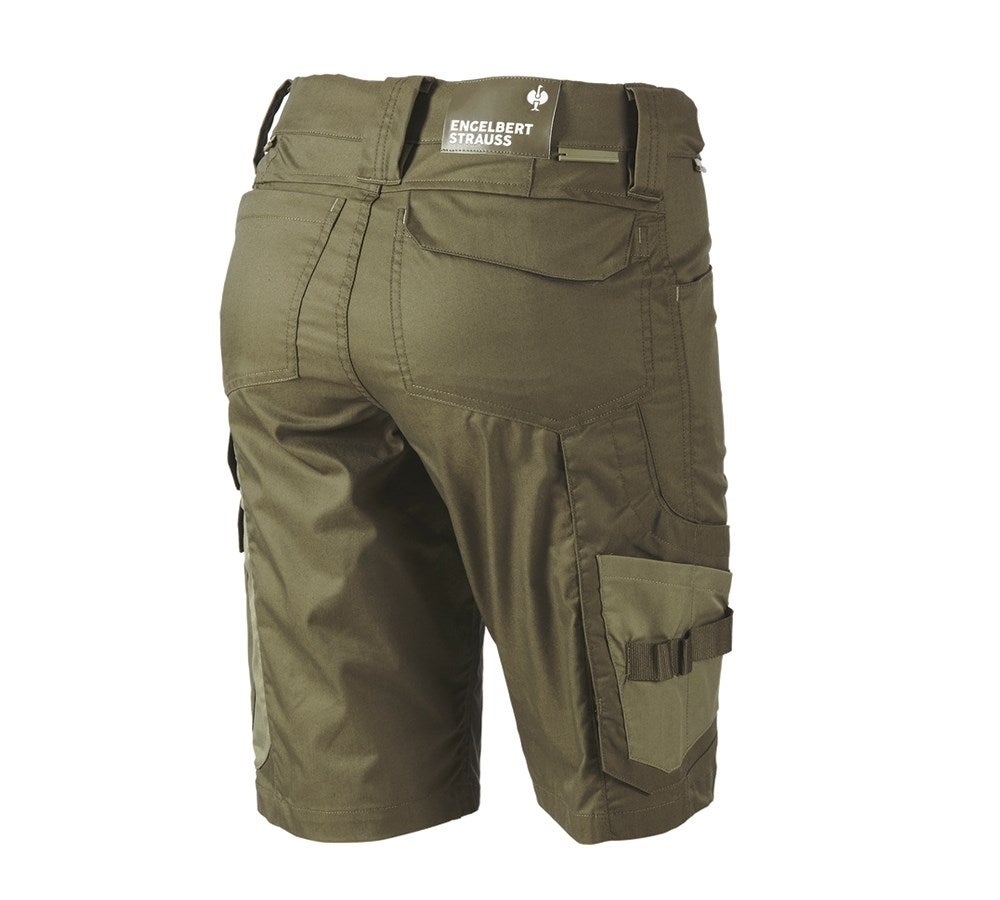 Secondary image Shorts e.s.concrete light, ladies' mudgreen/stipagreen