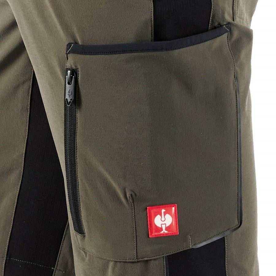 Detailed image Shorts e.s.vision stretch, men's moss/black