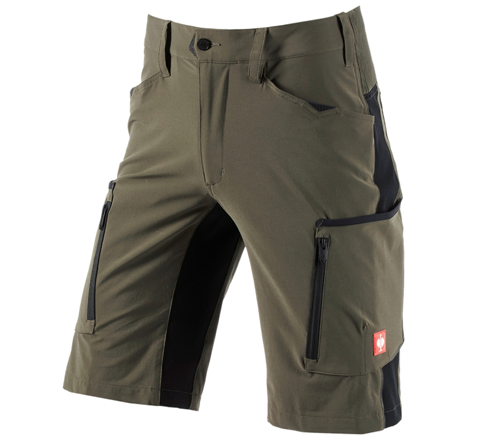 Primary image Shorts e.s.vision stretch, men's moss/black