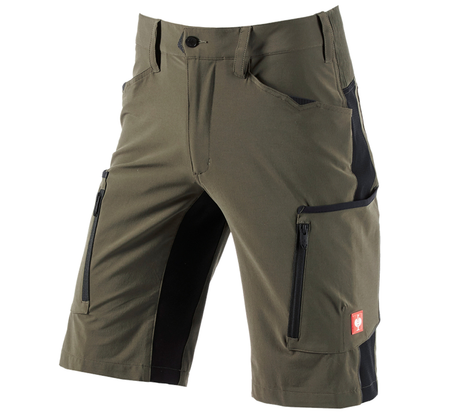 Primary image Shorts e.s.vision stretch, men's moss/black