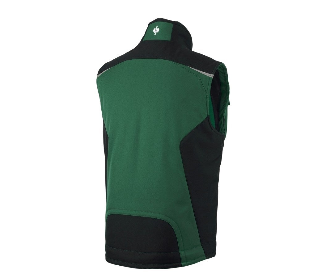 Secondary image Softshell bodywarmer e.s.motion green/black