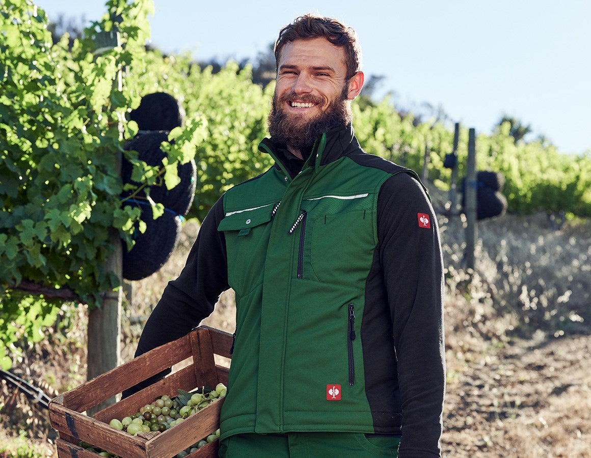 Additional image 1 Softshell bodywarmer e.s.motion green/black