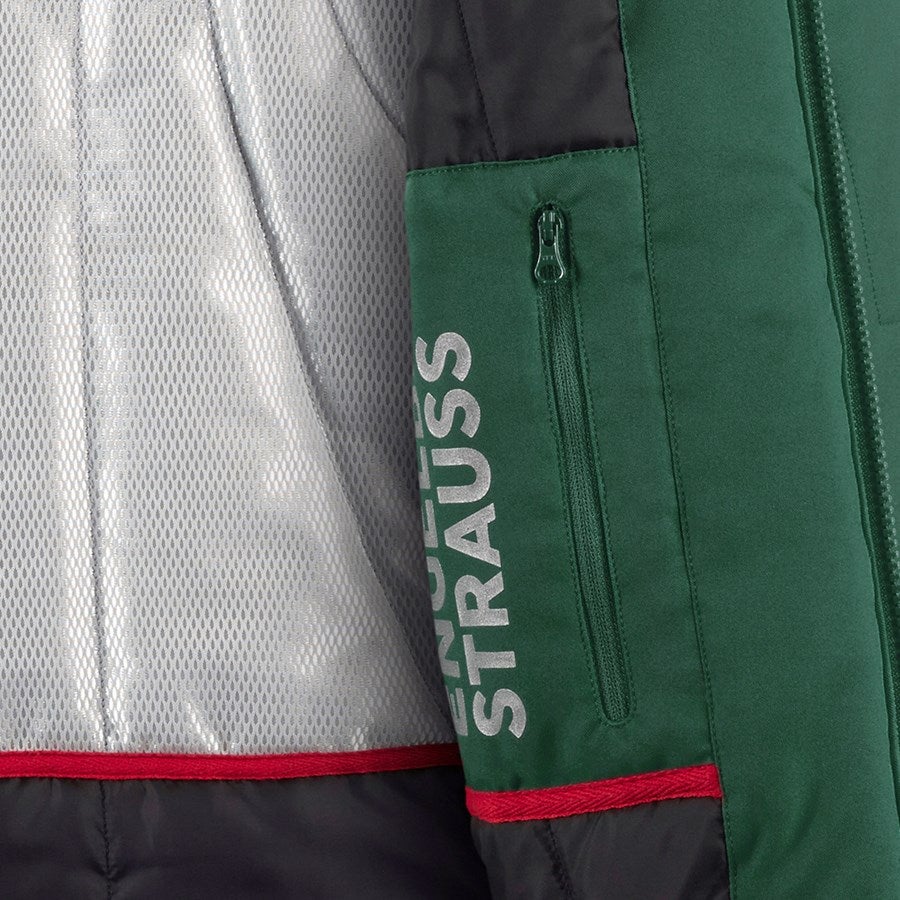 Detailed image Softshell bodywarmer e.s.motion green/black