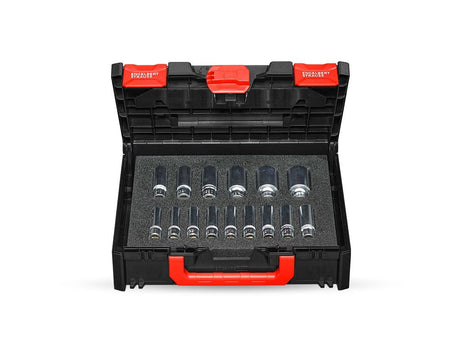 Primary image Socket wrench set 1/2" long in STRAUSSbox 118 midi undefined