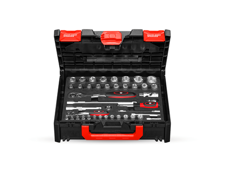 Primary image Socket wrench set 1/4+1/2" Classic in STRAUSSbox undefined