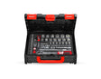 Primary image Socket wrench set pro 1/4+1/2 long in STRAUSSbox Midi