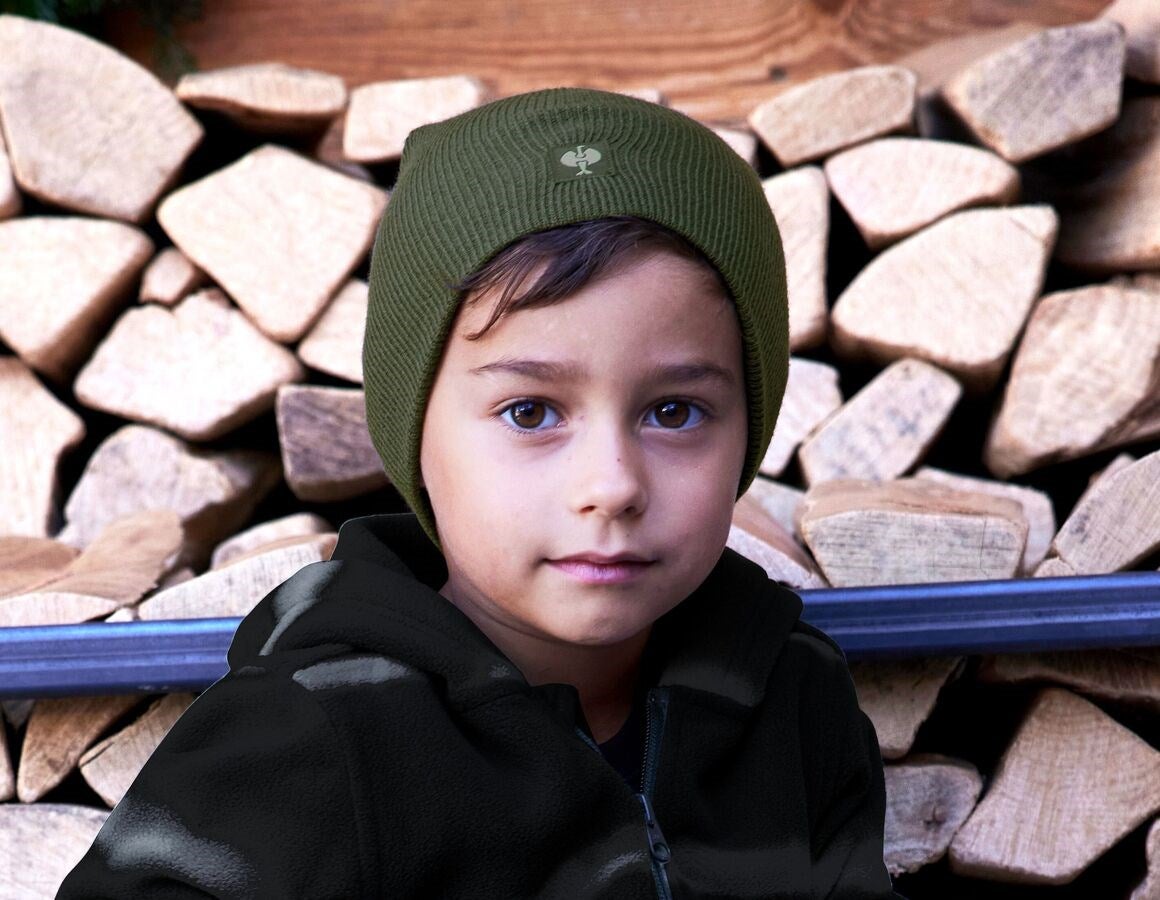 Main action image Knitted cap e.s.motion ten,  children's disguisegreen